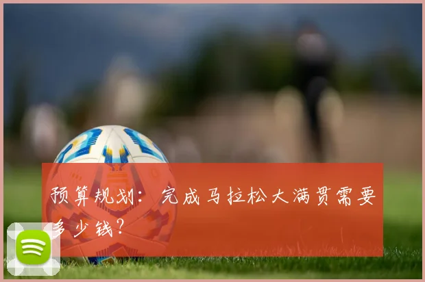 预算规划:完成马拉松大满贯需要多少钱?